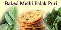 Baked Palak / Methi Puri